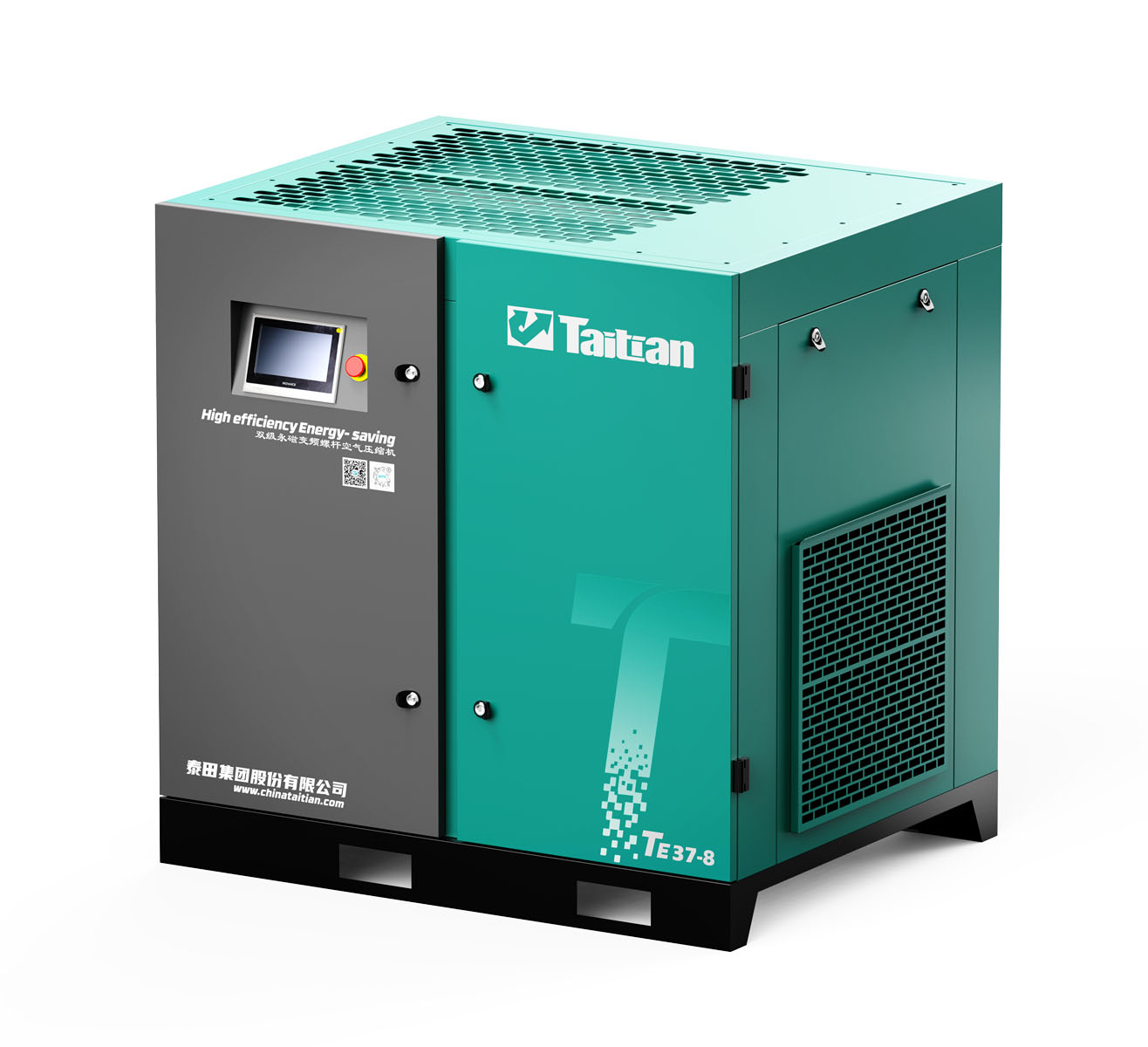 TWO STAGE OIL COOLED PM FREQUENCY INVERTER 
(OIL-COOLED) INTEGRATED TYPE SCREW AIR COMPRESSOR